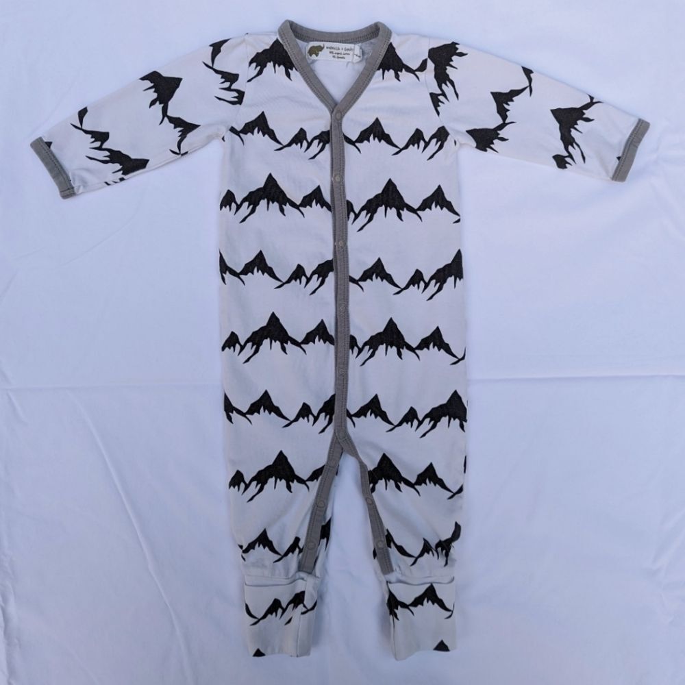 💥2/$20!! Monica + Andy | Mountain Print On The Go One-Piece | 3-6M